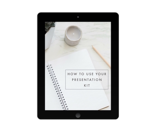 How to Use Your Presentation Kit